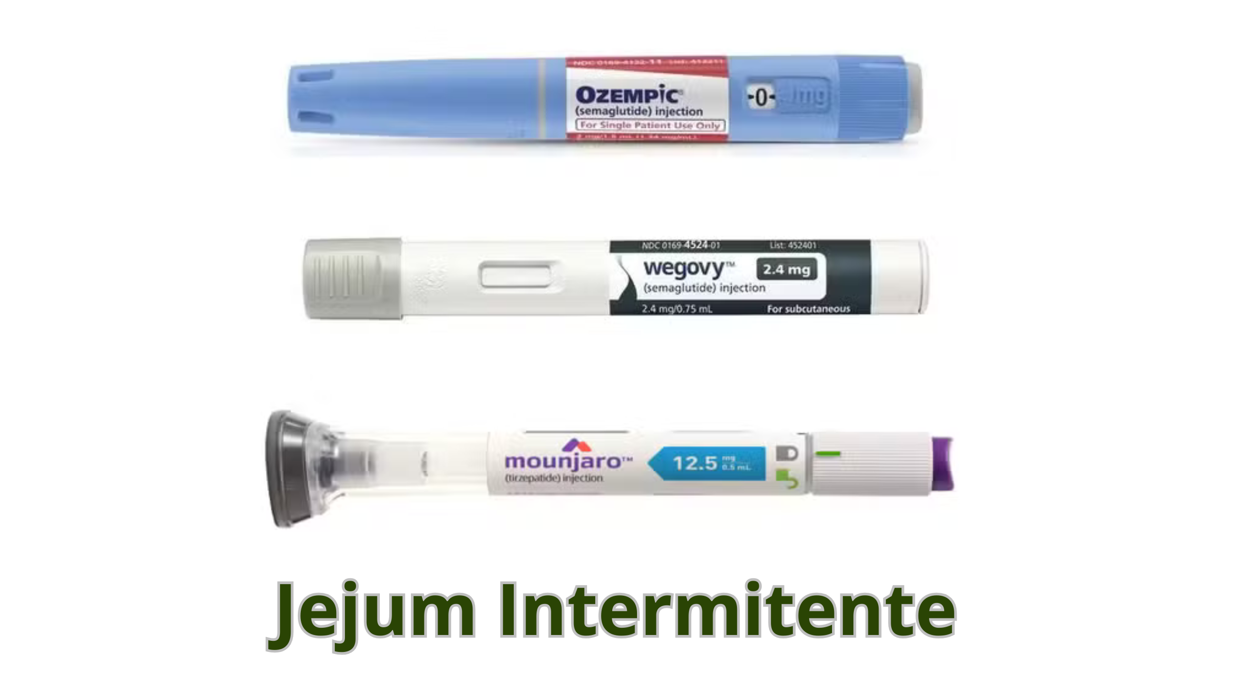Ozempic, Wegovy, Mounjaro ou Jejum Intermitente para Emagrecer